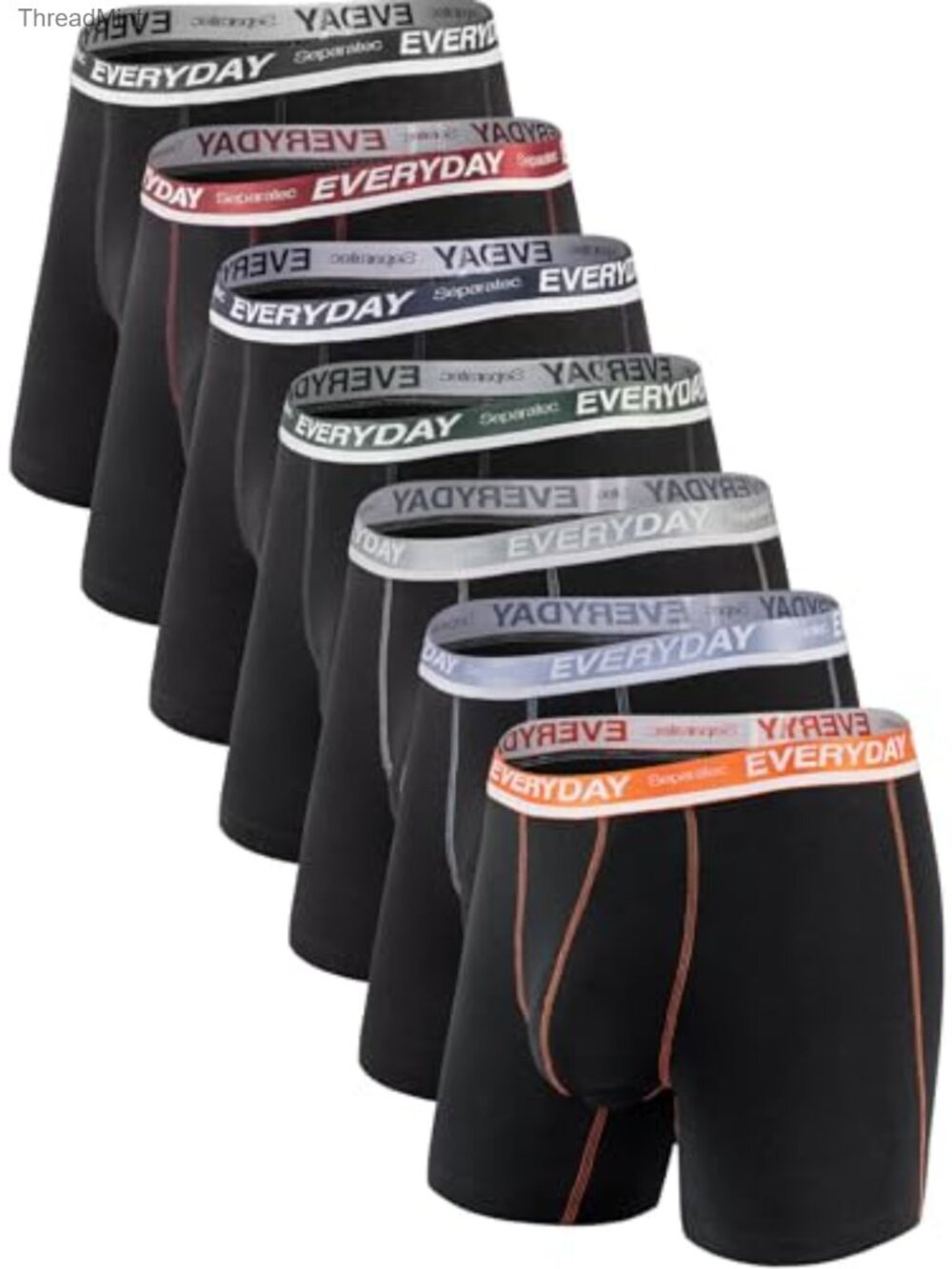 Men's Dual Pouch Cotton Boxer Briefs Breathable Tagless Multipack